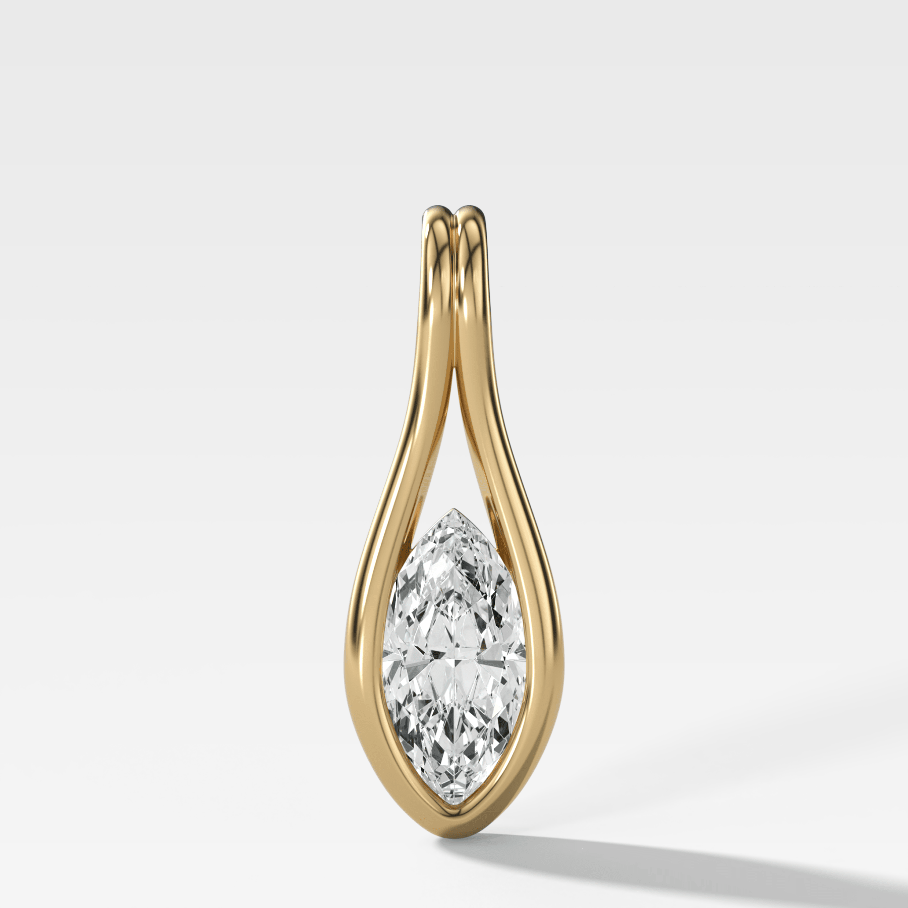 Lasso Marquise Diamond Pendant