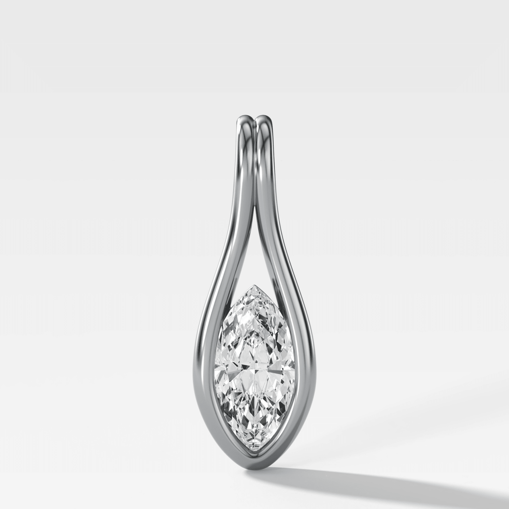 Lasso Marquise Diamond Pendant