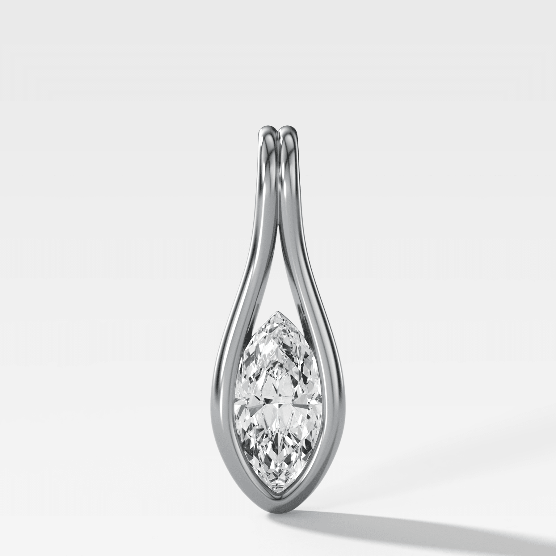 Lasso Marquise Diamond Pendant