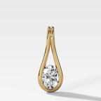 Lasso Oval Diamond Pendant