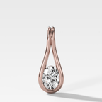 Lasso Oval Diamond Pendant