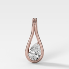 Lasso Pear Diamond Pendant
