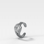Lasso Pear Diamond Ear Cuff Single