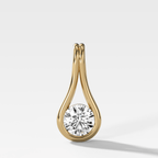 Lasso Round Diamond Pendant