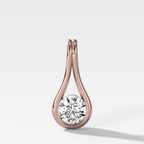 Lasso Round Diamond Pendant
