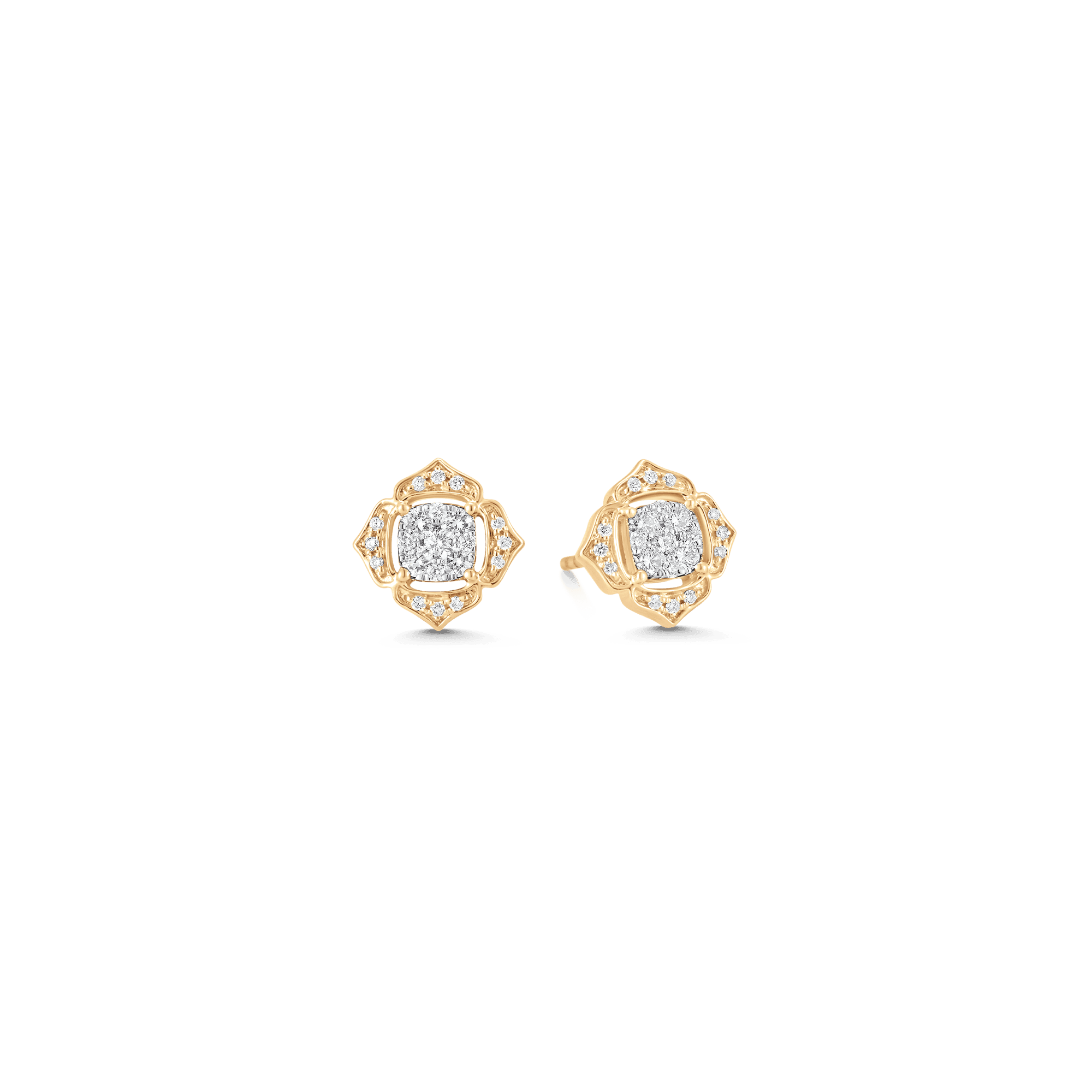 0.35 TCW Round Moissanite Diamond Stud Earrings