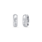 0.53 TCW Round Moissanite Diamond Petite Hoop Earrings