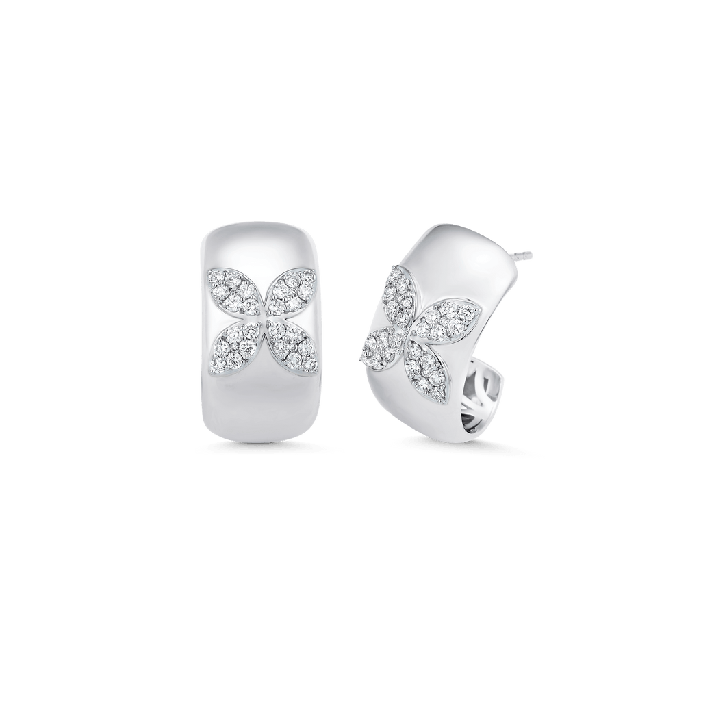 0.73 TCW Round Moissanite Diamond Petite Earrings