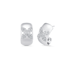 0.73 TCW Round Moissanite Diamond Petite Earrings