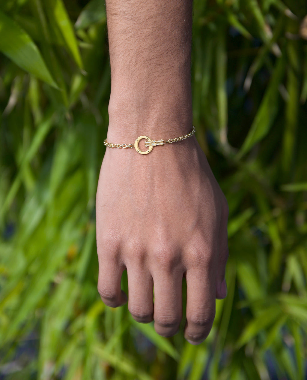 ROPES Gold Charm Bracelet with 0.20ct Diamonds