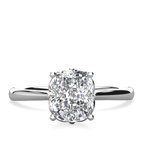 1.80 CT Cushion Cut Moissanite Solitaire Engagement Ring