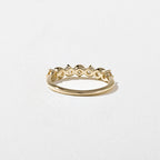 0.60 TCW Round Moissnaite Wave Wedding Band
