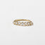 0.60 TCW Round Moissnaite Wave Wedding Band