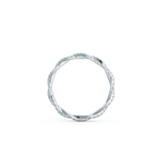 1.0 TCW Round Brilliant Full Eternity Twisted Moissanite Wedding Band
