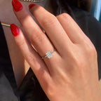 1.80 CT Radiant Cut Moissanite Solitaire Engagement Ring