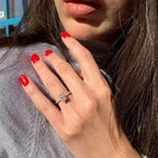 1.80 CT Radiant Cut Moissanite Pave Style Engagement Ring