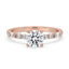 Round Brilliant Cut Diamond Ring in Classic Pave Setting