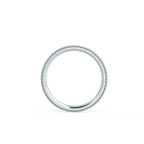1.45 TCW Round Cut Micro Setting Moissanite Wedding Band