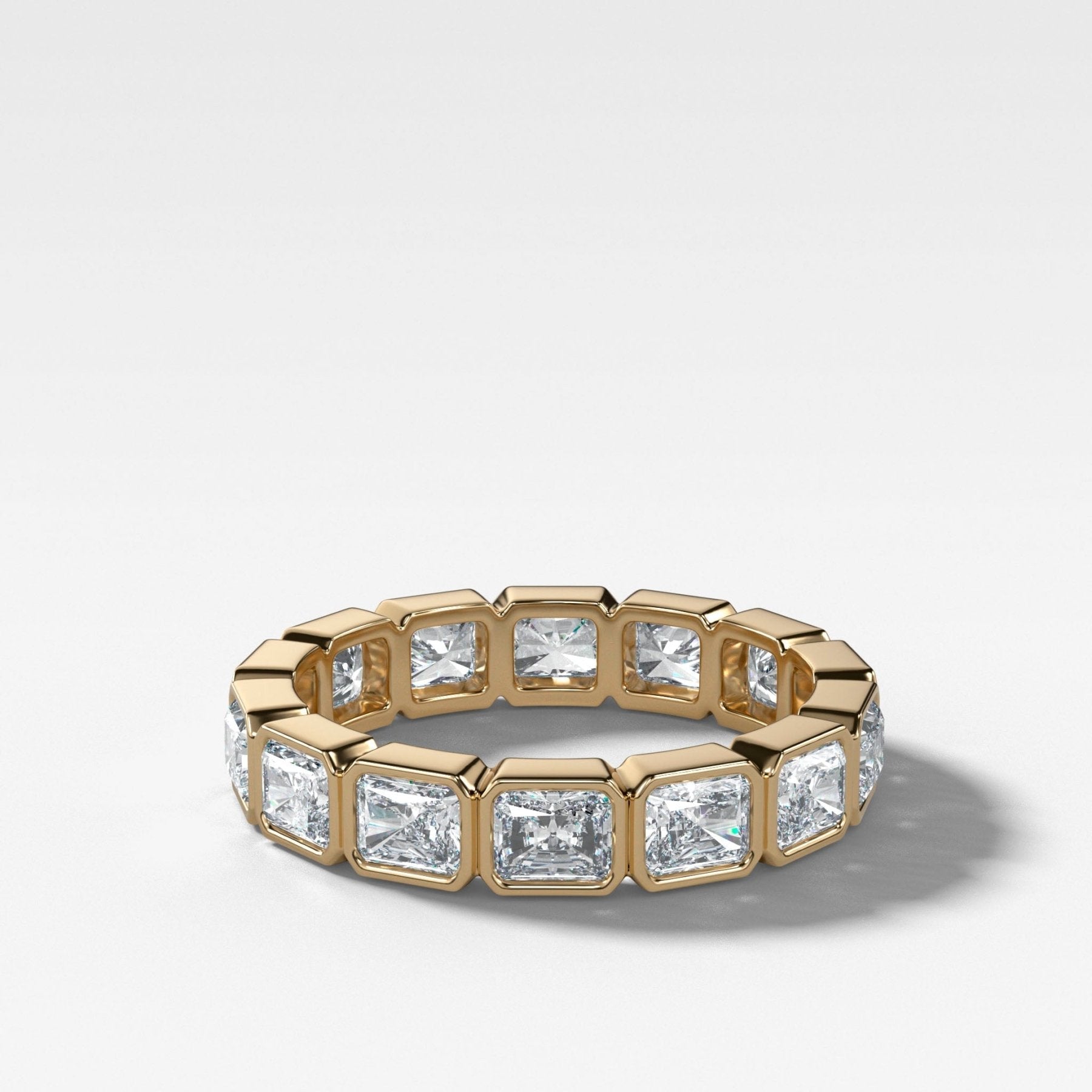 Midi Bezel Set Eternity Band With East West Radiant Cuts Main image