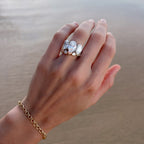 Midi Bezel Set Eternity Band With Heart Cuts
