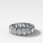 Midi Bezel Set Eternity Band With Radiant Cuts