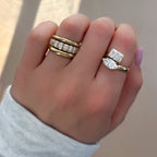 Midi Bezel Set Eternity Band With Radiant Cuts