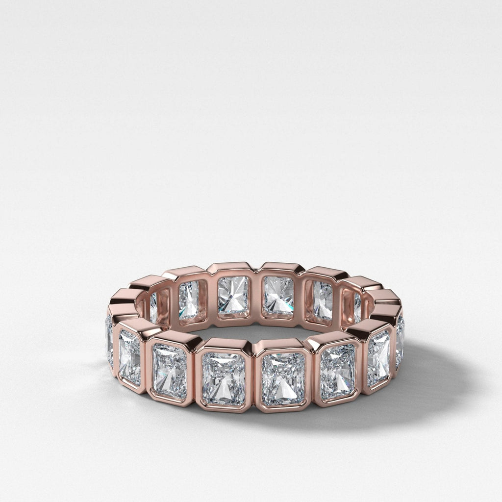 Midi Bezel Set Eternity Band With Radiant Cuts