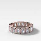 Midi Bezel Set Eternity Band With Radiant Cuts