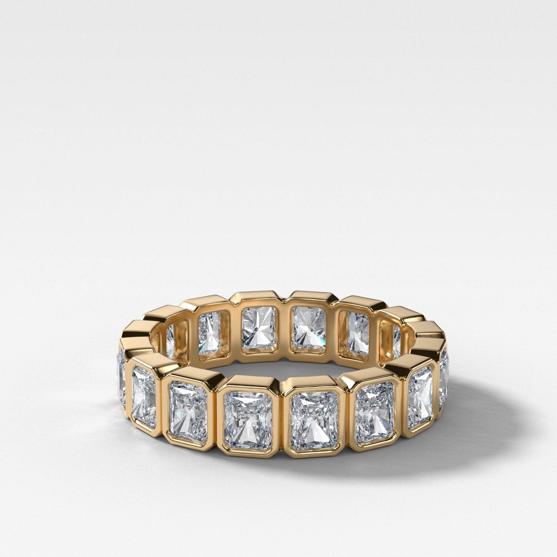 Midi Bezel Set Eternity Band With Radiant Cuts Main image