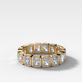 Midi Bezel Set Eternity Band With Radiant Cuts