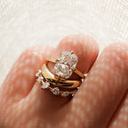 Mixed Shape Contoured Wedding Band