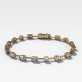 Mixed Shape Diamond Tennis Bracelet