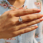 Emerald Cut Bezel Ring in Classic Solitaire Setting