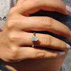 Marquise Moissanite Ring With Solitaire Style