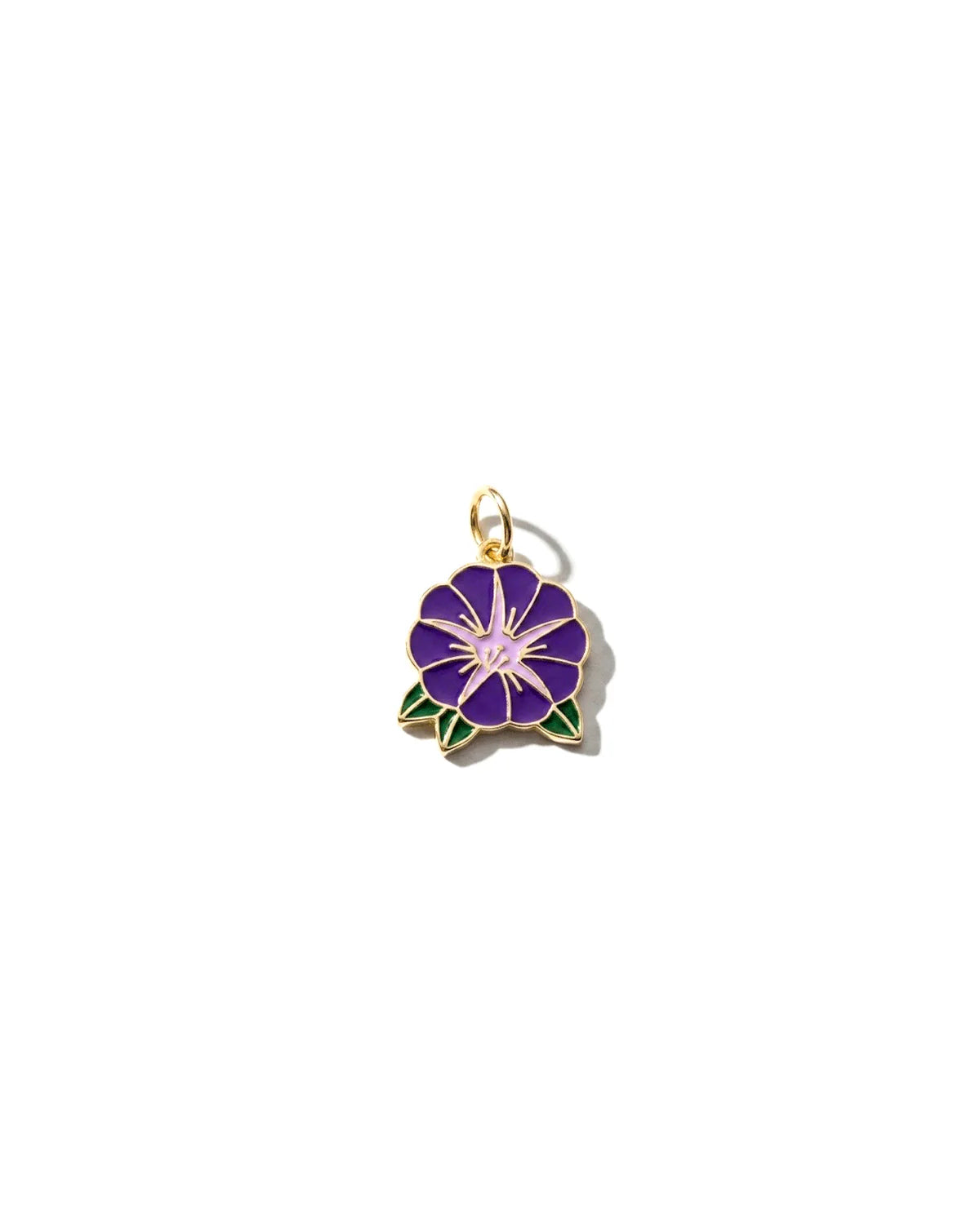 Morning Glory Charm Flower Birth Jewelry,  Special Gift for Birth Main image