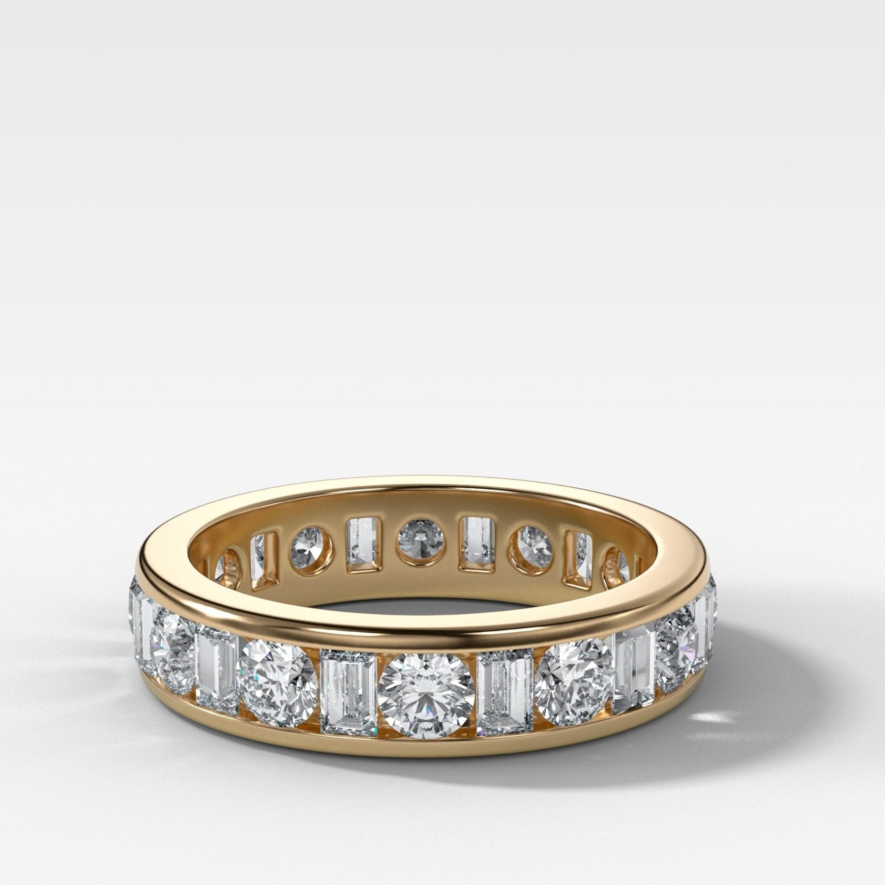 Multi Shape Channel Set Eternity band Main image