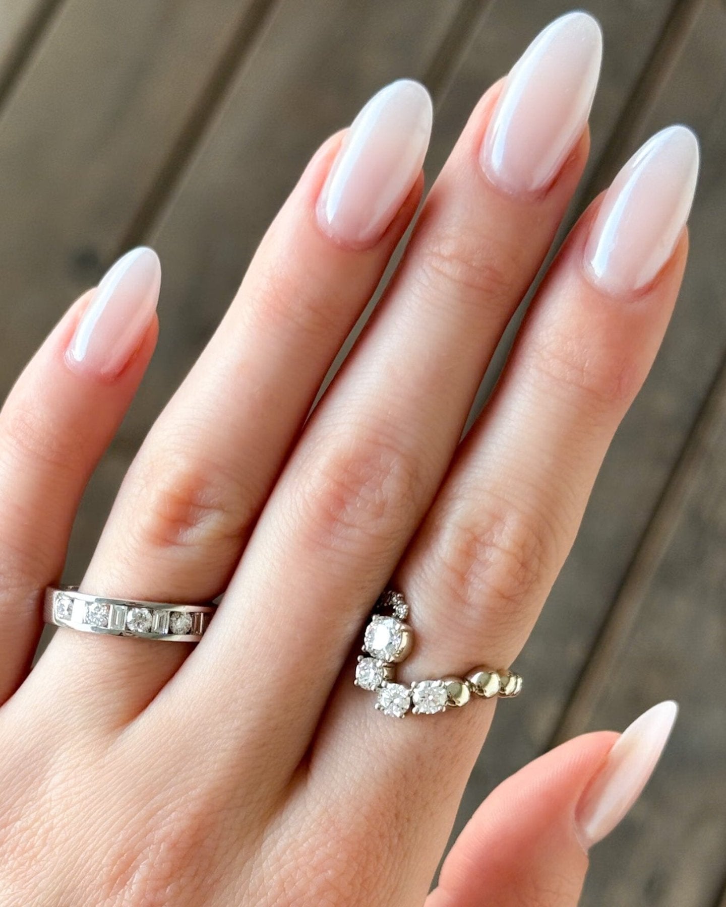 Multi Shape Channel Set Eternity band Secondary image