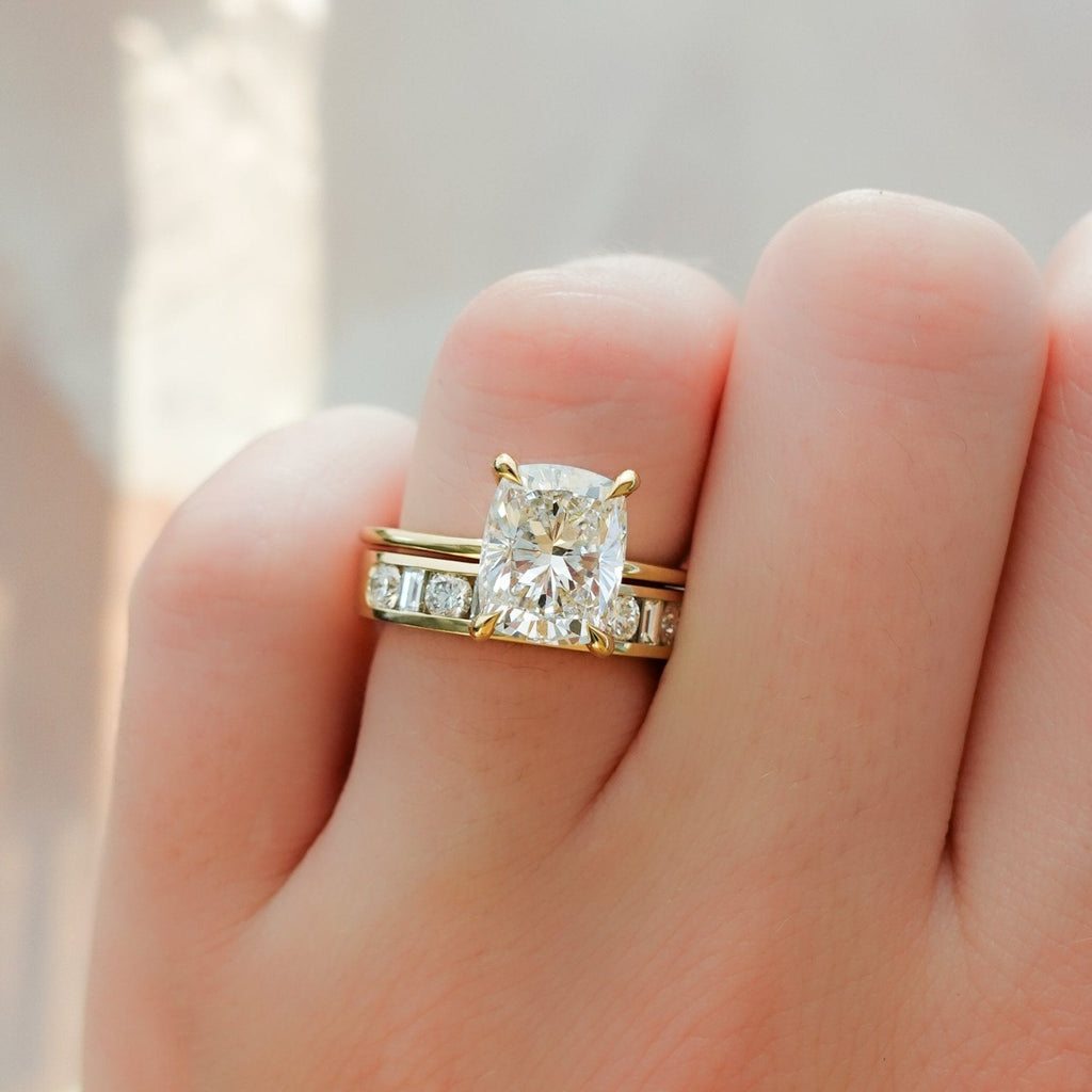 Multi Shape Channel Set Wedding band