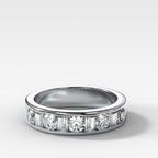 Multi Shape Channel Set Wedding band