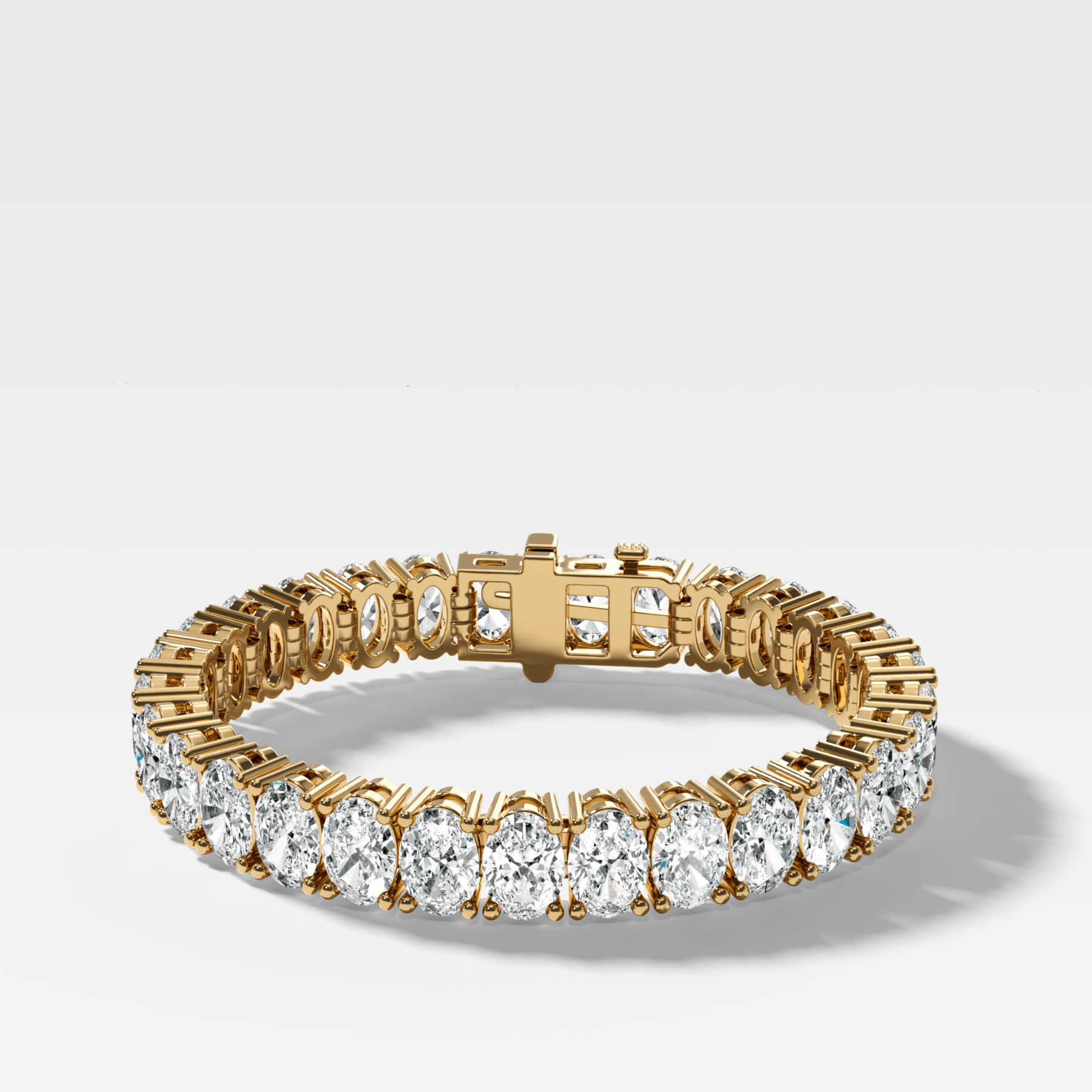 North South Oval Cut Tennis Bracelet (10.00 carat)