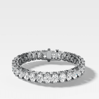 North South Oval Cut Tennis Bracelet (10.00 carat)