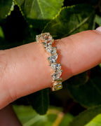 1.50 TCW Pear Cut Moissanite Full Eternity Wedding Band
