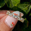 1.50 TCW Pear Cut Moissanite Full Eternity Wedding Band
