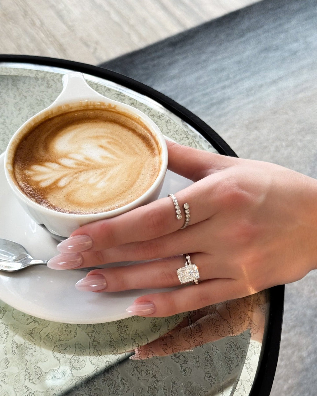 Open Bezel Wrap Ring
