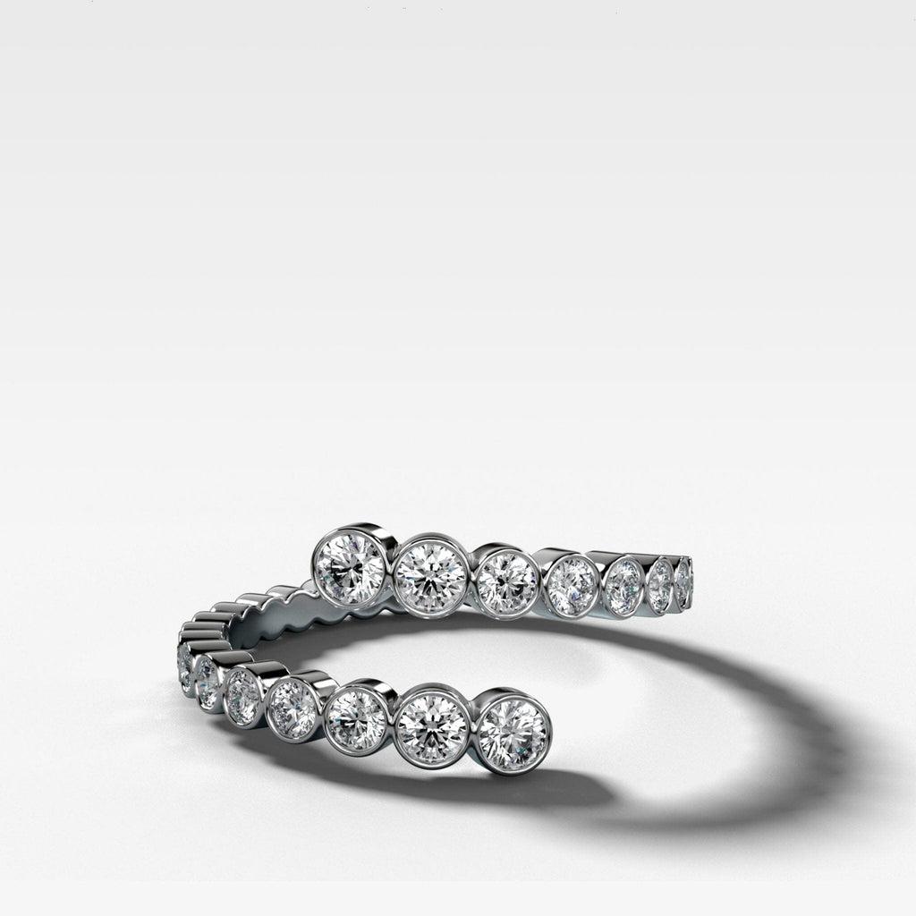 Open Bezel Wrap Ring