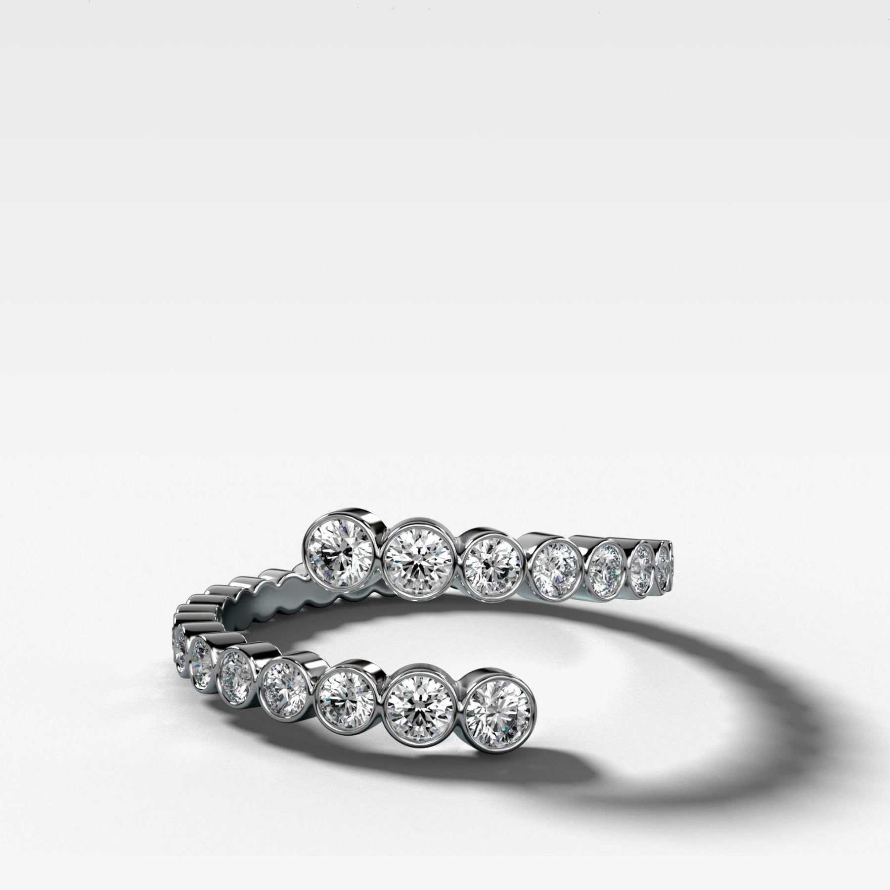Open Bezel Wrap Ring