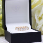 3.0 CT Oval Cut Moissanite Full Eternity Wedding Band