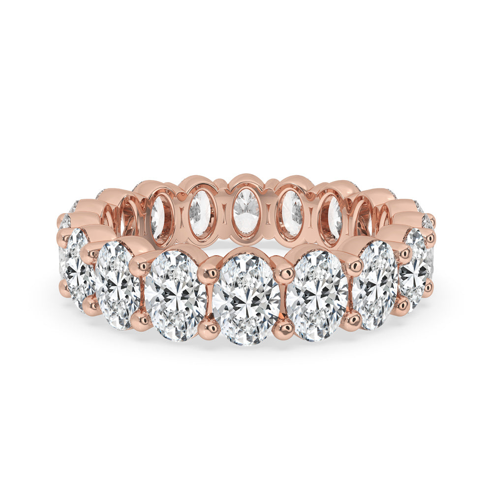 Oval Diamond Wedding Band - Perfect Eternity Band Image principale du produit
