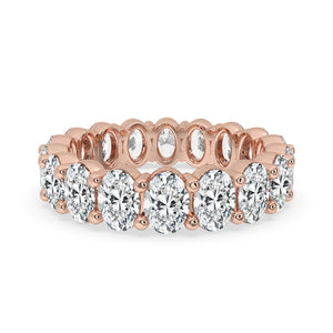 Oval Diamond Wedding Band - Perfect Eternity Band