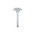 2.15 CT Oval Moissanite Halo Setting Engagement Ring